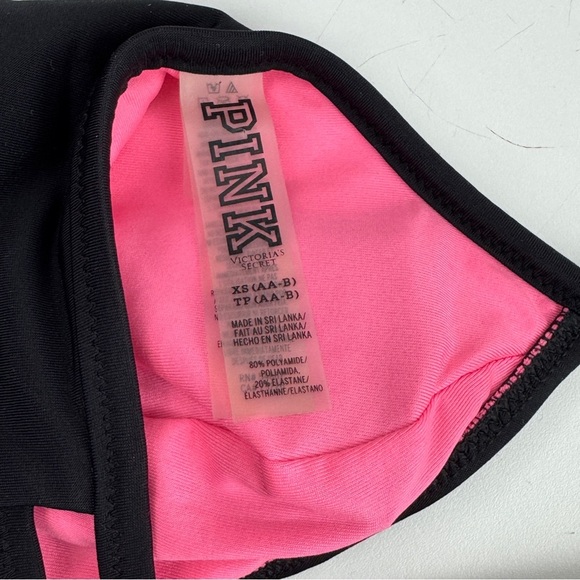 Victoria's Secret Pink 2 Piece Black Cut Out Bikini Size XS - Picture 5 of 10